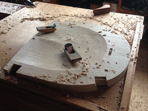 工房での作業