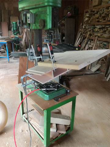 新作椅子の制作
