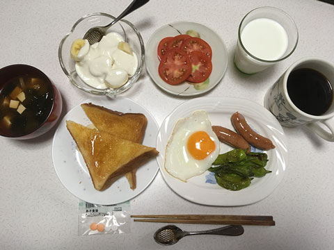 ある日の朝食