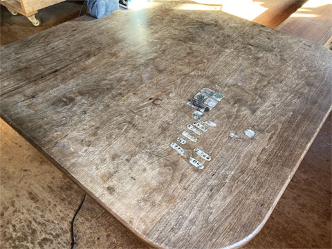 テーブルの天板の再生