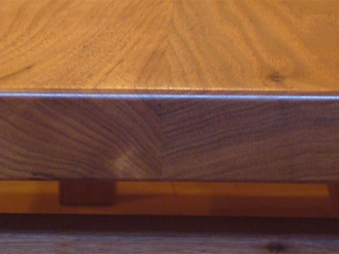 胡桃（クルミ）3枚接ぎ ダイニングテーブル H脚型
